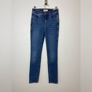 NEW Madewell Blue High Waist High Rise Skinny Jeans Denim 25